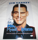 JIM CARREY SIGNED MY, MYSELF & IRENE 12X18 MOVIE POSTER JSA