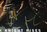 CHRISTIAN BALE SIGNED THE DARK KNIGHT RISES 12X18 MOVIE POSTER JSA