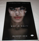 ANGELINA JOLIE SIGNED SALT 12X18 MOVIE POSTER JSA