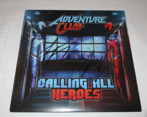 ADVENTURE CLUB SIGNED CALLING ALL HEROES 10" VINYL RECORD
