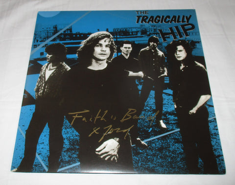 GORD DOWNIE SIGNED THE TRAGICALLY HIP VINYL RECORD JSA Overtime