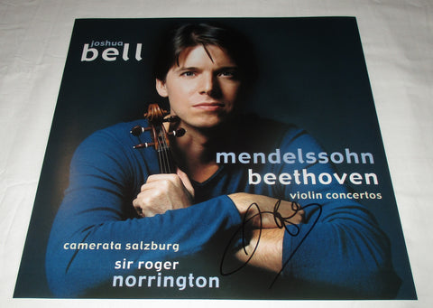 JOSHUA BELL SIGNED MENDELSSOHN BEETHOVEN 12X12 PHOTO