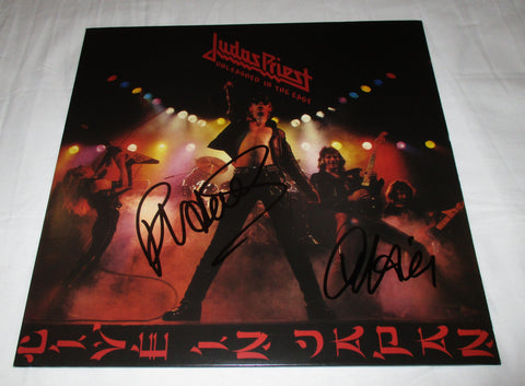 JUDAS PRIEST SIGNED UNLEASHED IN THE EAST VINYL RECORD JSA