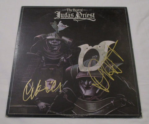 JUDAS PRIEST SIGNED THE BEST OF VINYL RECORD