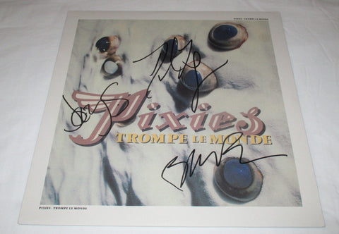 THE PIXIES SIGNED TROMPE LE MONDE VINYL RECORD