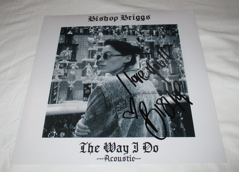 BISHOP BRIGGS SIGNED THE WAY I DO 12X12 PHOTO