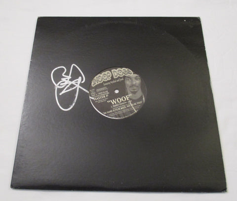 SNOOP DOGG SIGNED WOOF VINYL RECORD JSA