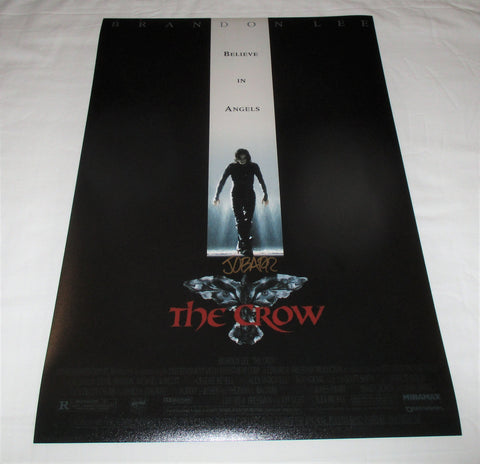 JAMES O'BARR SIGNED THE CROW 12X18 MOVIE POSTER