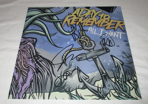 A DAY TO REMEMBER SIGNED ALL I WANT 12X12 PHOTO