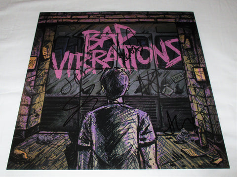 A DAY TO REMEMBER SIGNED BAD VIBRATIONS 12X12 PHOTO
