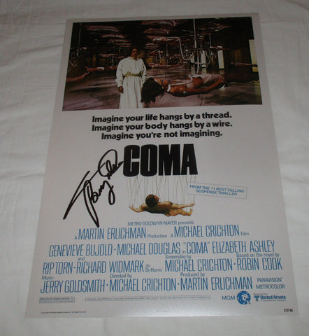 GENEVIEVE BUJOLD SIGNED COMA 12X18 MOVIE POSTER