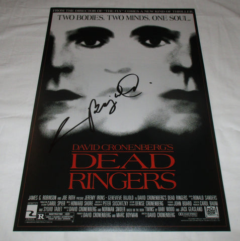 GENEVIEVE BUJOLD SIGNED DEAD RINGER 12X18 MOVIE POSTER