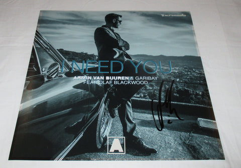 ARMIN VAN BUUREN SIGNED I NEED YOU 12X12 PHOTO