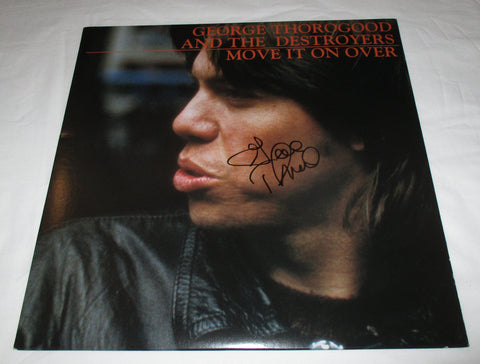 GEORGE THOROGOOD SIGNED MOVE IT ON OVER VINYL RECORD