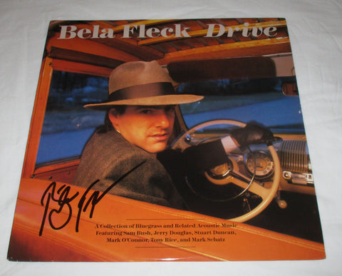 BELA FLECK SIGNED DRIVE VINYL RECORD