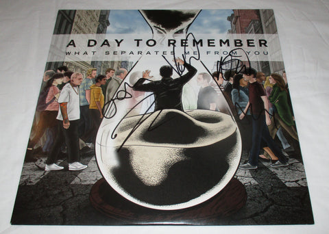 A DAY TO REMEMBER SIGNED WHAT SEPARATES ME FROM YOU VINYL RECORD