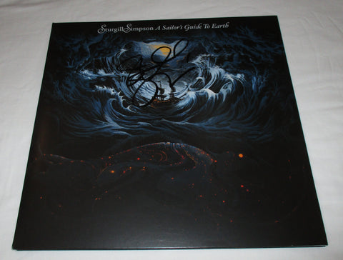 STURGILL SIMPSON SIGNED A SAILOR'S GUIDE TO EARTH VINYL RECORD JSA