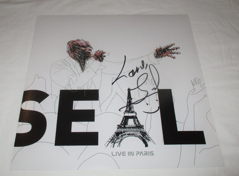 SEAL SIGNED LIVE IN PARIS 12X12 PHOTO HENRY SAMUEL