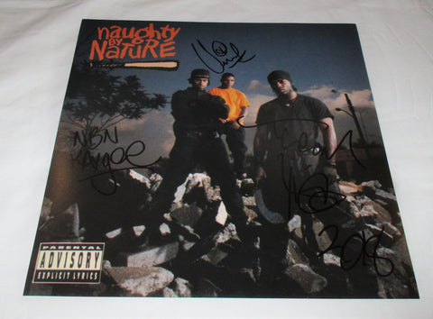 NAUGHTY BY NATURE SIGNED 12X12 PHOTO