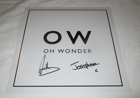 OH WONDER SIGNED 12X12 PHOTO