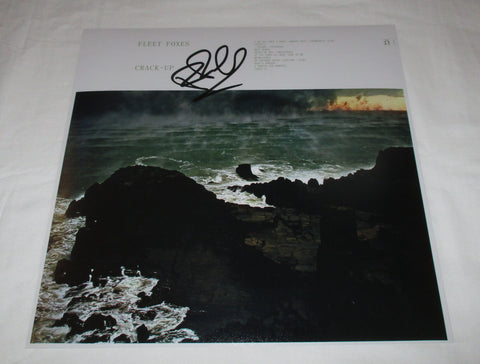 ROBIN PECKNOLD SIGNED FLEET FOXES CRACK - UP 12X12 PHOTO