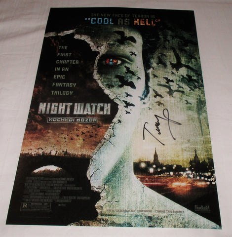 TIMUR BEKMAMBETOV SIGNED NIGHT WATCH 12X18 MOVIE POSTER