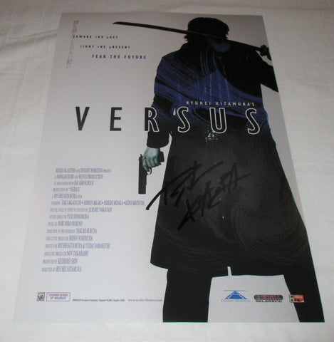 RYUHEI KITAMURA SIGNED VERSUS 12X18 MOVIE POSTER