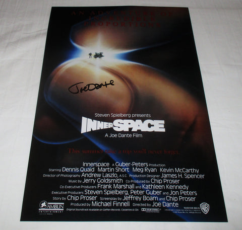 JOE DANTE SIGNED INNERSPACE 12X18 MOVIE POSTER