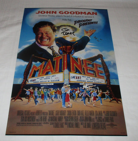 JOE DANTE SIGNED MATINEE 12X18 MOVIE POSTER