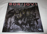 JON BON JOVI SIGNED SLIPPERY WHEN WET VINYL RECORD BAS BECKETT