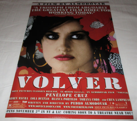 PENELOPE CRUZ SIGNED VOLVER 12X18 MOVIE POSTER