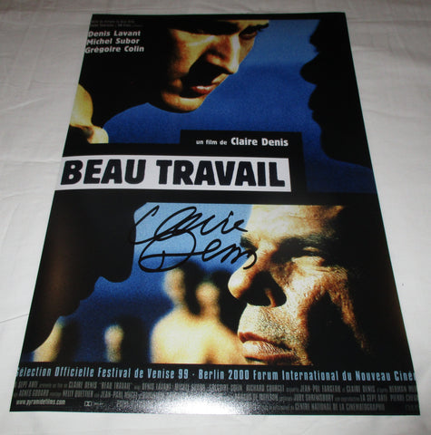 CLAIRE DENIS SIGNED BEAU TRAVAIL 12X18 MOVIE POSTER