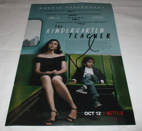 MAGGIE GYLLENHAAL SIGNED THE KINDERGARTEN TEACHER 12X18 MOVIE POSTER