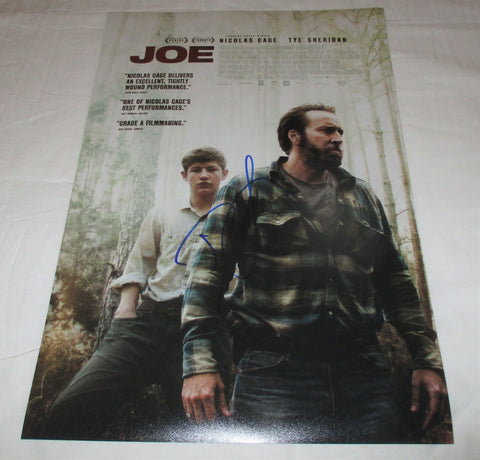 DAVID GORDON GREEN SIGNED JOE 12X18 MOVIE POSTER