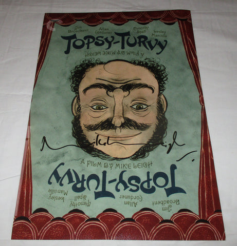 MIKE LEIGH SIGNED TOPSY-TURVY 12X18 MOVIE POSTER