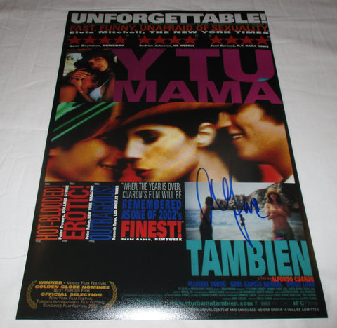 ALFONSO CUARON SIGNED Y TU MAMA 12X18 MOVIE POSTER