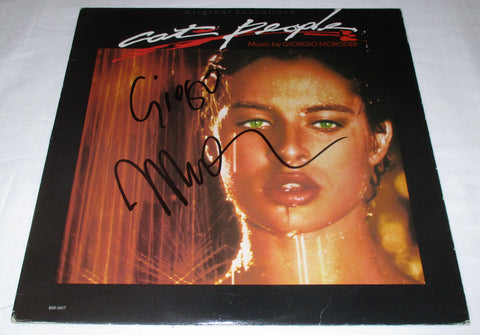 GIORGIO MORODER SIGNED CAT PEOPLE VINYL RECORD