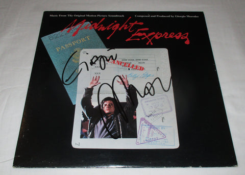 GIORGIO MORODER SIGNED MIDNIGHT EXPRESS VINYL RECORD