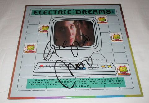 GIORGIO MORODER SIGNED ELECTRIC DREAMS VINYL RECORD