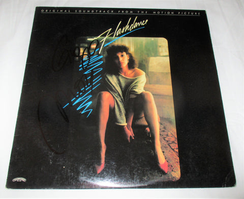 GIORGIO MORODER SIGNED FLASHDANCE VINYL RECORD