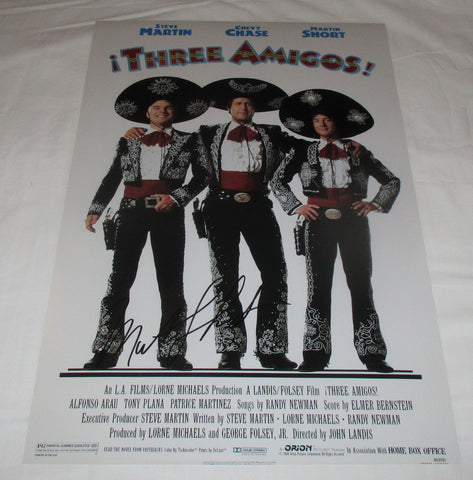 MARTIN SHORT SIGNED THREE AMIGOS 12X18 MOVIE POSTER