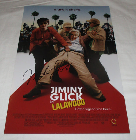 MARTIN SHORT SIGNED JIMINY GLICK IN LALAWOOD 12X18 MOVIE POSTER