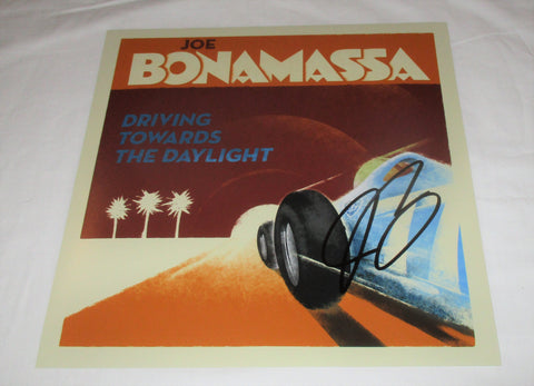 JOE BONAMASSA SIGNED DRIVING TOWARDS THE DAYLIGHT 12X12 PHOTO