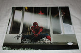 TOM HOLLAND SIGNED SPIDER-MAN HOMECOMING 11X14 PHOTO JSA