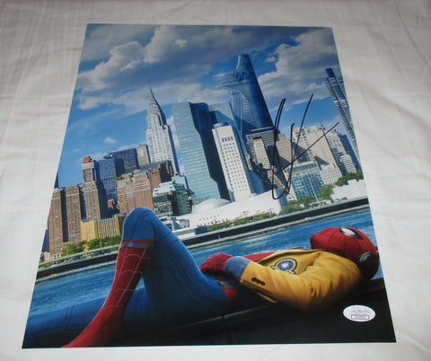 TOM HOLLAND SIGNED SPIDER-MAN HOMECOMING 11X14 PHOTO 4 JSA