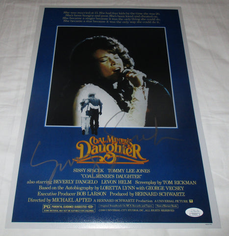 SISSY SPACEK SIGNED COAL MINER'S DAUGHTER 12X18 MOVIE POSTER JSA