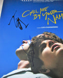 TIMOTHEE CHALAMET & ARMIE HAMMER SIGNED CALL ME BY YOUR NAME 12X18 MOVIE POSTER JSA