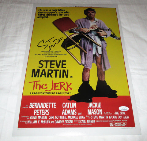 STEVE MARTIN SIGNED THE JERK 12X18 MOVIE POSTER JSA