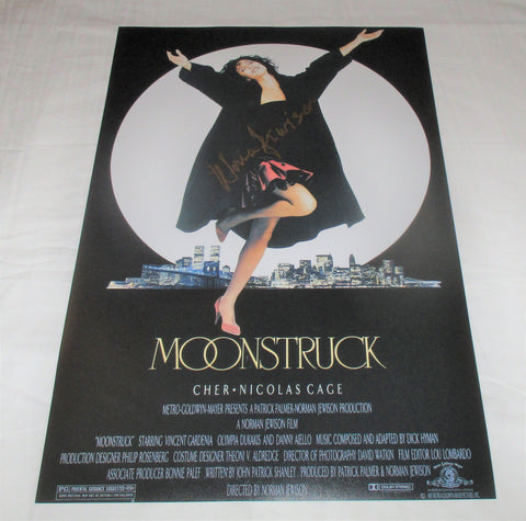 NORMAN JEWISON SIGNED MOONSTRUCK 12X18 MOVIE POSTER
