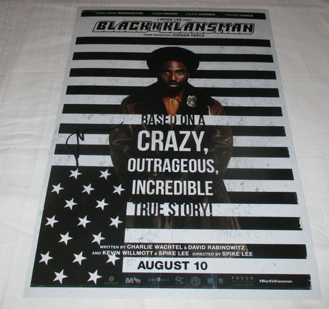 SPIKE LEE SIGNED BLACKKKLANSMAN 12X18 MOVIE POSTER